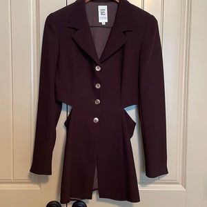 Eldean Designer Brown Suit Jacket, Size S